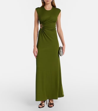 Christopher Esber, Mineral Stone jersey maxi dress, Women, Green, US 2-4, Dresses, Materialmix Christopher Esber, Mineral Stone jersey maxi dress, Women, Green, US 2-4, Dresses, Materialmix