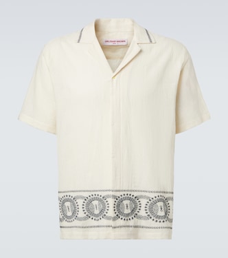 Maitan printed cotton bowling shirt | Orlebar Brown