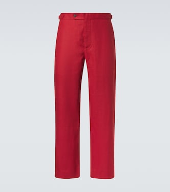 Linen straight pants | Bode