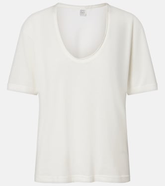 Cotton and silk T-shirt | Toteme