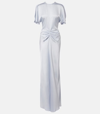 Gathered satin gown | Victoria Beckham