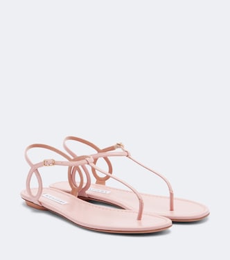 Almost Bare leather thong sandals | Aquazzura