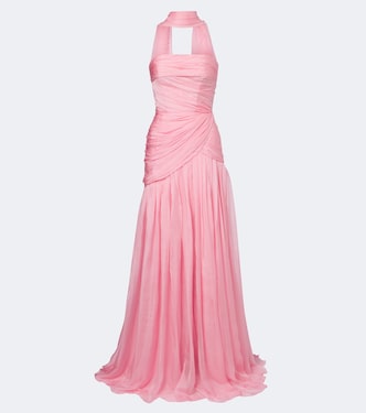 Bustier-Robe aus Seide | Monique Lhuillier