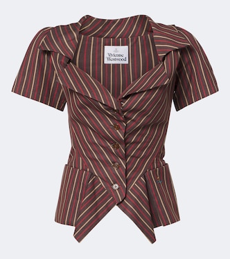 Monday striped peplum cotton top | Vivienne Westwood