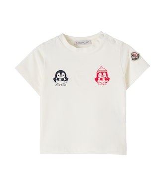 Baby printed cotton-blend jersey T-shirt | Moncler Enfant