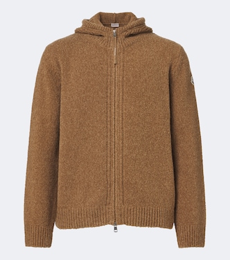 Bouclé wool-blend zip-up hoodie | Moncler