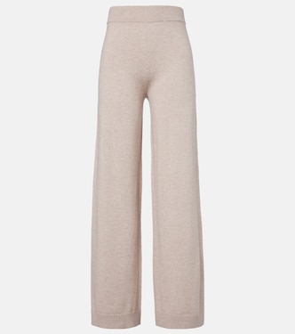 Cotton and cashmere wide-leg pants | Jardin des Orangers