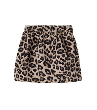Moosie leopard-print cotton-blend skirt | The New Society