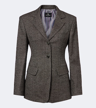 Checked wool blazer | Etro