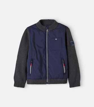 Marcellino wool and cotton-trimmed jacket | Bonpoint
