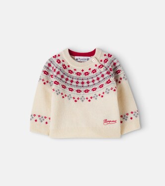 Baby Melrose intarsia wool sweater | Bonpoint