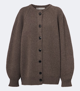 Cardigan Laurel in cashmere e lana oversize | Nour Hammour