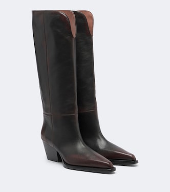 Jane leather knee-high boots | Paris Texas