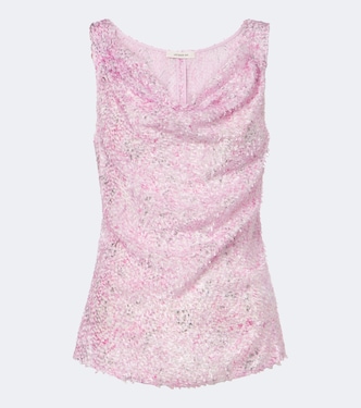 Draped fringed top | Jacques Wei
