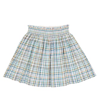 Nouméa checked cotton skirt | Bonpoint