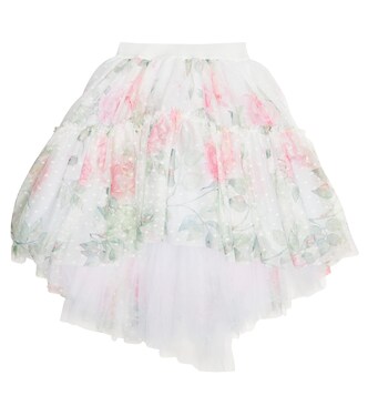 Jupe en tulle à fleurs | Monnalisa