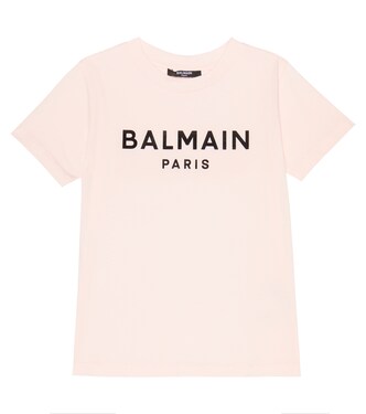Logo cotton jersey T-shirt | Balmain Kids