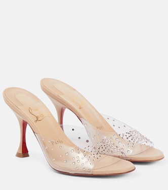 Nudes Degramule embellished mules | Christian Louboutin