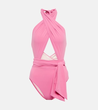 Cutout halterneck swimsuit | Karla Colletto