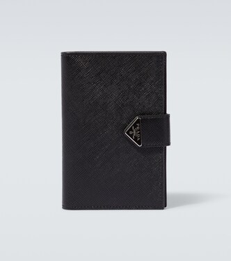 Cartera plegable de piel Saffiano | Prada