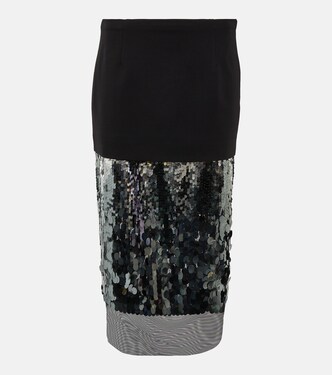 Sequin-trimmed midi skirt | Dorothee Schumacher
