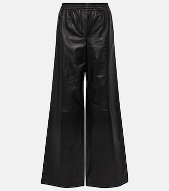 Pantalon ample Ashbridge en cuir | Joseph