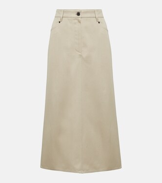 Denim midi skirt  | Brunello Cucinelli