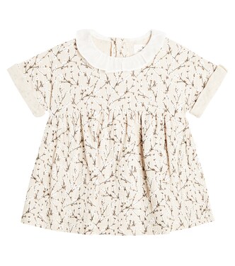 Baby floral cotton dress | Il Gufo