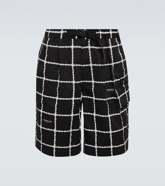 Shorts in tessuto tecnico a quadri | Undercover