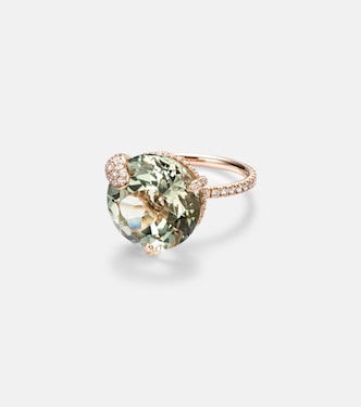 Ring Peekaboo aus 18kt Roségold (750/1000) mit Diamanten und Prasiolith | Bucherer Fine Jewellery