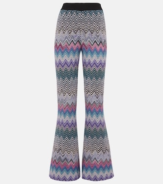 Pantalon évasé Zig Zag métallisé | Missoni