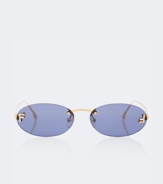 Fendi First Crystal oval sunglasses | Fendi