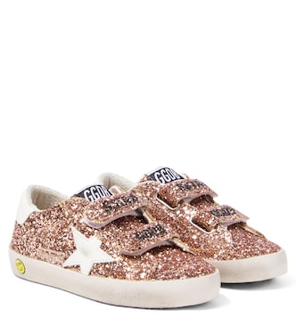 Sneakers Old School aus Leder mit Glitter | Golden Goose Kids