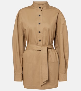 Belted cotton serge tunic | Saint Laurent