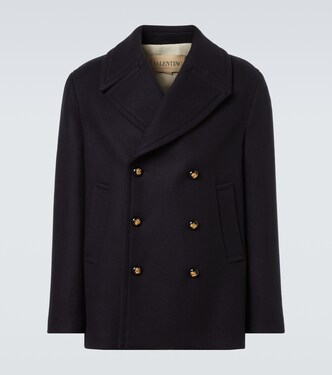 Double-breasted virgin wool jacket | Valentino