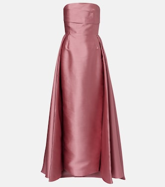 Robe bustier longue en satin | Solace London