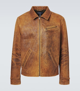 Newsboy leather jacket | Polo Ralph Lauren