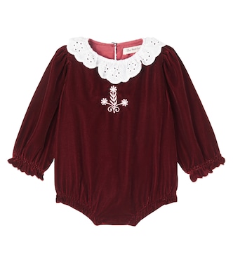 Baby Abril velour playsuit  | The New Society