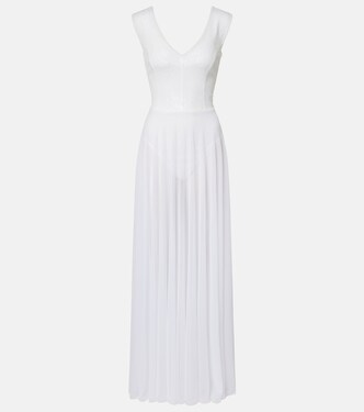 Robe aus Mesh mit Pailletten | Norma Kamali