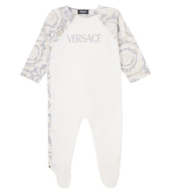 Strampler Barocco aus einem Baumwollgemisch  | Versace Kids