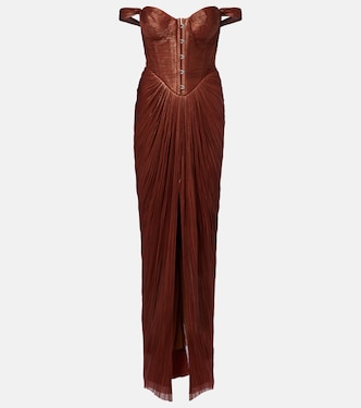 Susie silk bustier gown | Maria Lucia Hohan