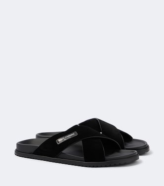 Sandalias de ante con logo | Dolce&Gabbana
