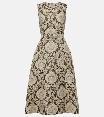 Embellished cotton-blend jacquard midi dress | 'S Max Mara