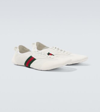 Flex leather and suede sneakers  | Gucci