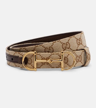 Gürtel Horsebit aus GG Canvas | Gucci