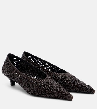 Sharp woven leather pumps | Toteme
