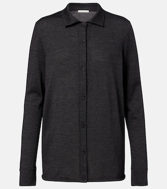Ocari knitted cashmere and silk shirt | The Row