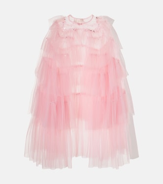 Swan sequined tulle cape | Tutu Du Monde