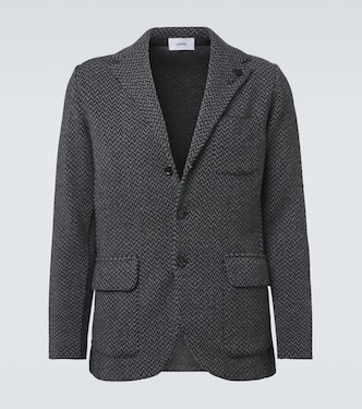Virgin chevron wool blazer | Lardini