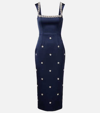 Verziertes Cocktailkleid Ayla aus Satin | Rebecca Vallance